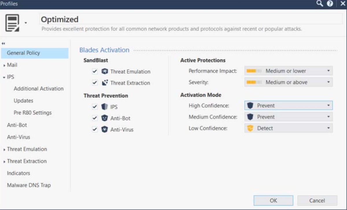 Check Point Quantum interface.