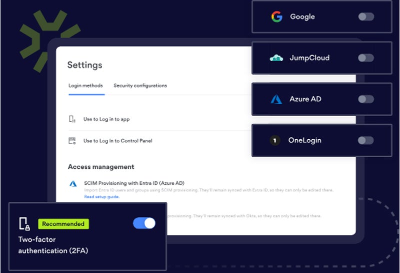 NordLayer interface.